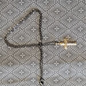 Kids' Gold Cross Pendant Necklace